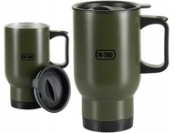 Turistický termohrnček M-Tac 450ml s vrchnákom, nerez Olive