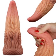 SILIKÓNOVÉ DILDO JAZYKA s prísavkou HENTAI 25 cm