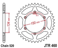 JT ZADNÉ OZNAČENIE 489 47 KAWASAKI KX/KXF `84-20