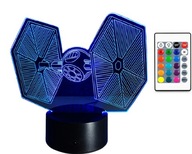 3D LED LAMPA USB STAR WARS FIGHTER NOČNÉ SVETLO