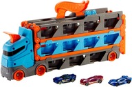 HOT WHEELS RACING CAR TRANSPORTER Sada pretekárskych dráh 2v1 + 3 autá