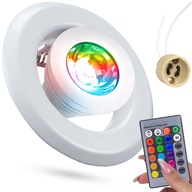 OSVETLENIE STROPNÝ RÁM NEREZOVÁ GU10 RGB LED ŽIAROVKA S DIAĽKOVÝM OVLÁDANÍM