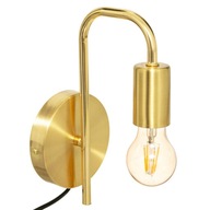 Kovové nástenné svietidlo GOLD loft 25x12 cm