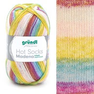 Ponožková priadza Gründl Hot Socks Madena 4f 01