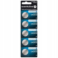 everActive Lithium Battery Flat Button Coin 2032 3V Blister 5 ks