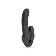 Bez súčastí - Morgan Strap-On Dildo bez ramienok - 22 cm - Čierna