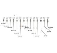 Číselníkový úchylkomer M2,5 45 stupňov 51 mm sonda R0,4