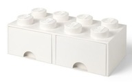 Zásuvka LEGO Brick 8 (Biela) - 50 x 25 x 18 cm