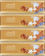 Lindt švajčiarska mliečna čokoláda lieskové oriešky 300g x4