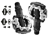 Pedále Shimano SPD PD-M520 - čierne + štipce