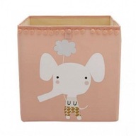 Pevný kontajner na hračky, BOHO Pink, Elephant