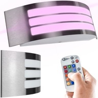 SVIETIDLO VONKAJŠIE RGB LED NÁSTENNÉ SVIETIDLO ZÁHRADNÁ FASÁDA NÁSTENNÁ LAMPA PILOT