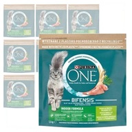 Purina One Bifensis Indoor Formula Suché krmivo pre mačky s morkou 8x1,5 kg