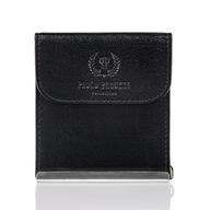 Pánska kožená peňaženka Small Paolo Peruzzi Small Wallets Black