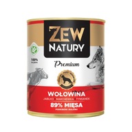 Zew Natury 89% mięsa 800g x 6 wołowina