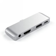 SATECHI HUB PRE MOBILNÉ ZARIADENIA USB-C SILVER