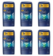 Nivea Men tyčinka proti poteniu 6x50 ml