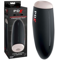 Masturbátor s funkciou odsávania a vibrácií, USB PDX