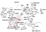 KRYT PALIVOVEJ NÁDRŽE HORNÝ KYMCO CK 1 125cc OEM