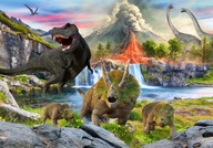 FOTOTAPETA DINOSAURS VOLCANO 400x280 e-C-10020-a-a