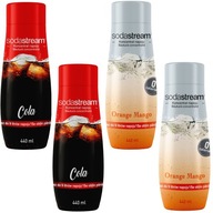 SODASTREAM Koncentrát set 2xCola 2xPomaranč-Mango