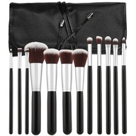 Sada štetcov na make-up MIMO Kabuki Black 12 ks