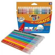 BIC KID Couleur fixy 14 + 4 Zadarmo 18 farieb