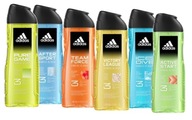 Adidas Men sprchový gél 400ml 3v1 MIX 6 ks