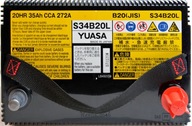 YUASA HJ-S34B20L AGM 12V 35Ah 272A HYBRID