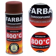 Žiaruvzdorná farba v spreji 400ml Hansa ČERVENÁ 800°C