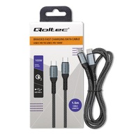 Qoltec USB 2.0 kábel typu C USB 2.0 typ C 100W QC 3.0