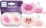 AVENT ULTRA SOFT Cumlík 6M+ 6-18M 2ks + PUZDRO