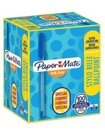 PAPER MATE INKJOY guľôčkové perá 100 CAP M modré [100]