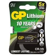 VÝKONNÁ účinná lítiová batéria GP Lithium 9V 6f22 6LR61 CR-V9 - 1 ks