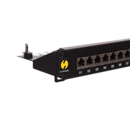 Patchpanel 19" 24 p kat. 6A FTP Vybavený