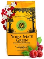 Yerba Mate Green FLOR DE LIMONERO 400g ruža + malina