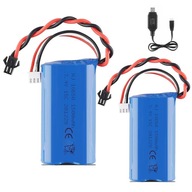 2x nabíjateľná batéria 7,4V 1500mAh Li-Ion pre vozidlá