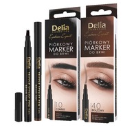 Fix na obočie Delia Cosmetics Eyebrow Expert Pen - čierny