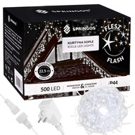 SOPLE 500 LED VONKAJŠIE LAMPY IP44 TRVALÉ + ZÁBLESK STUDENÉ BIELE OSVETLENIE