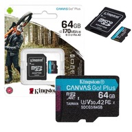 KINGSTON 64GB PAMÄŤOVÁ KARTA 4K UHD ŠPORTOVÁ KAMERA