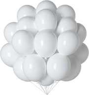 White Balloons Communion Wedding Wedding veľké 100 ks