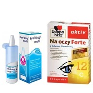 DoppelHerz Aktiv Eyes 30 kapsúl Hyal-Drop Multi 10ml