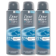 Dove Men Care Antiperspirant Clean Comfort 3x150ml