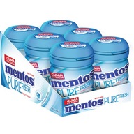 MENTOS PURE FRESH MINT fľaša 60 g 6 ks