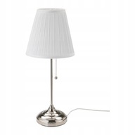 IKEA ASTID Stolová lampa, poniklovaná, biela, 55 cm