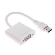 Adaptér USB 3.0 na VGA pre viacero monitorov, biely