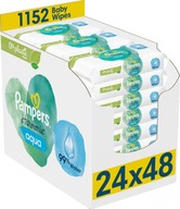 PAMPERS HARMONIE AQUA 99% VODA VLHČENÉ Utierky PRE BOJČATÁ 48 KS