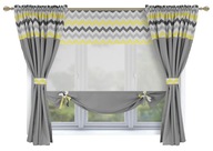 Záclonový set Bavaria ZIGZAK 420x160 PANEL + ZÁCLONY