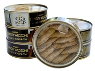 ŠPROTY ÚDENÉ V RASTLINNOM OLEJI 6x240g RIGA GOLD