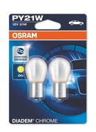 OSRAM PY21W HALOGÉNOVÁ ŽIAROVKA DIADEM CHROMOVÁ 2KS.